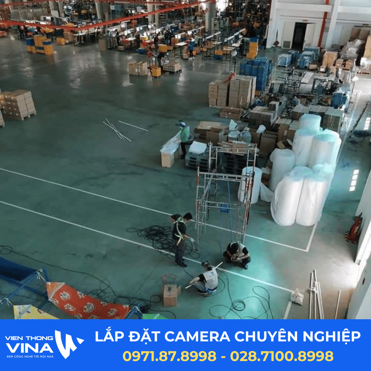 Lắp đặt & bảo trì hệ thống camera quan sát - giám sát tại Công ty KAISE