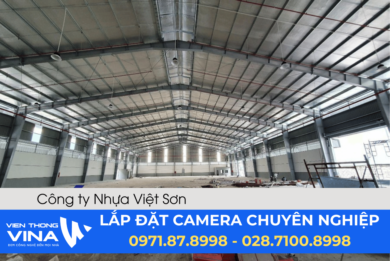 Lắp đặt hệ thống camera quan sát tại Công ty Nhựa Việt Son