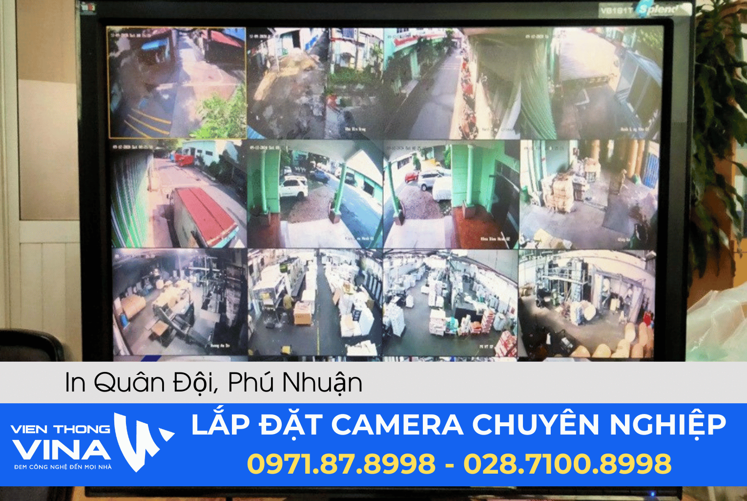 Lắp đặt hệ thống camera quan sát tại In Quân đội - Phú Nhuận