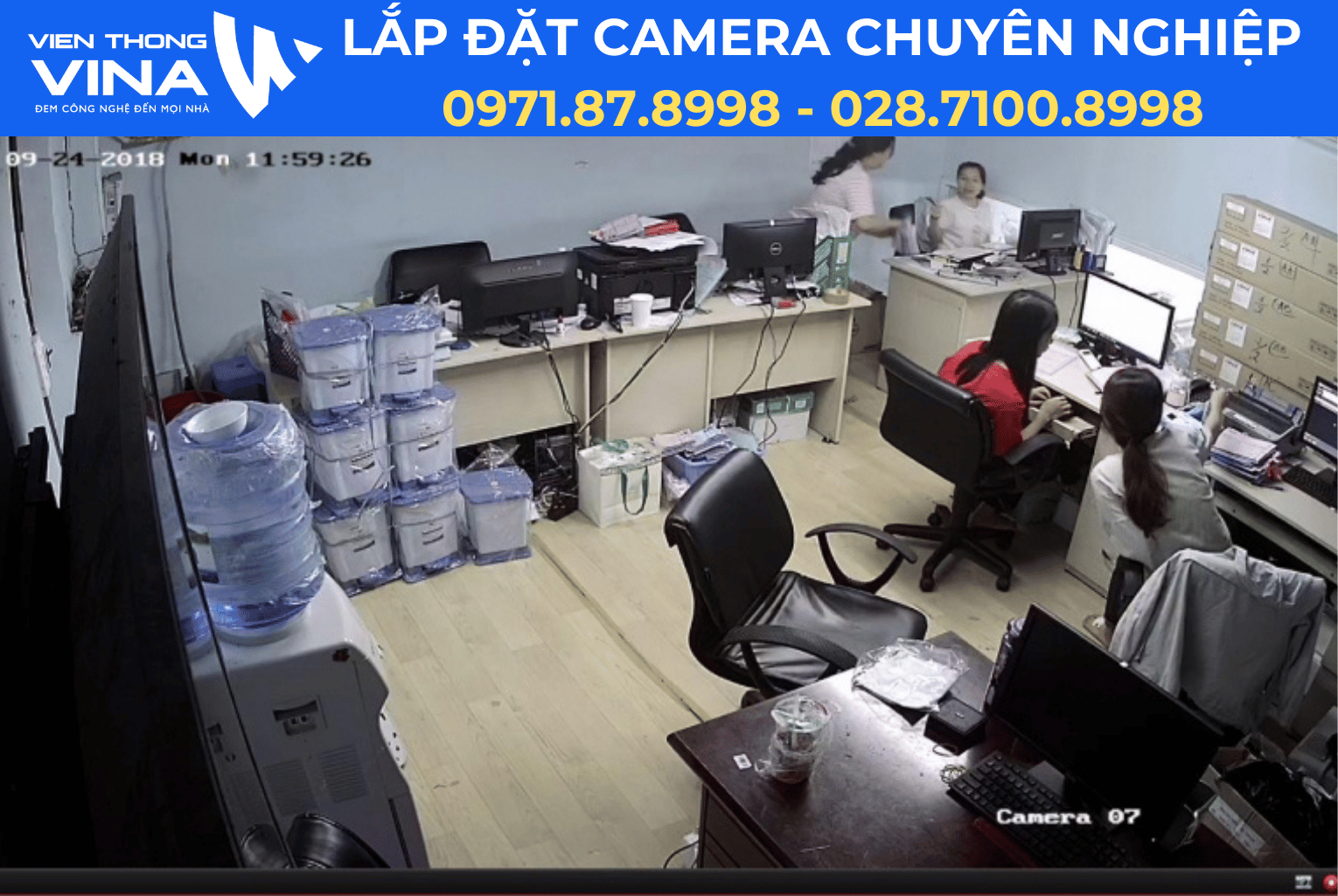 Lắp đặt hệ thống camera quan sát tại Công ty TNHH Thực phẩm Calisa