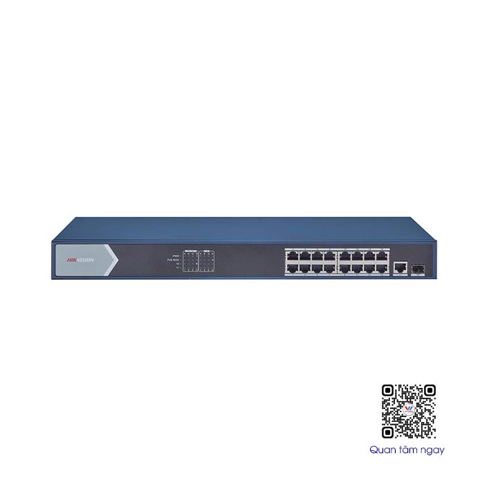 Switch GIGABIT 16 cổng PoE 1000M HIKVISION DS-3E0518P-E/M