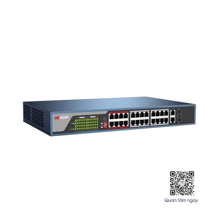 Switch mạng 24 cổng PoE 100M HIKVISION DS-3E0326P-E(C)