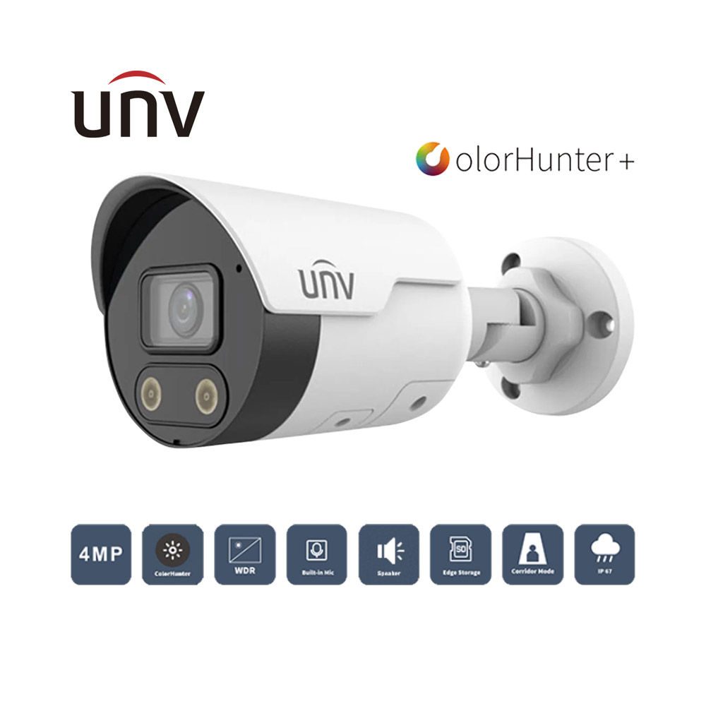 Camera IP 4MP Easy Color UNV IPC2124LE-ADF40KMC-WL