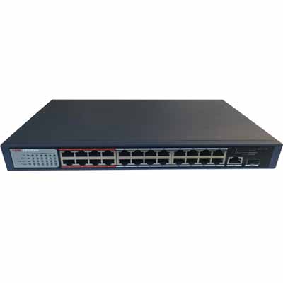 Switch L2 24 cổng PoE 100M Hikvision DS-3E0326P-E/M